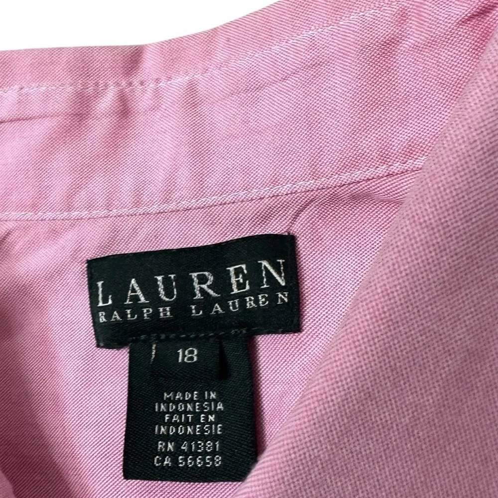 Lauren Ralph Lauren | Pink Button-Down Shirt for Kids Boys Size 18 Like New